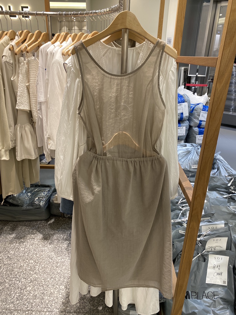 SOF韓國代購女裝新款25春夏人氣熱賣推薦休閑真品時尚連衣裙SOF連衣裙