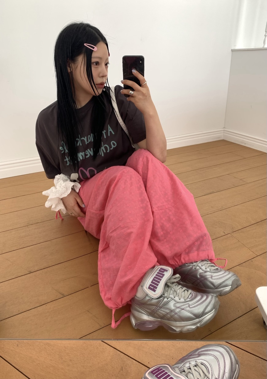SEOLO韓國代購女裝新款時尚職業推薦熱賣人氣休閑休閑褲蕾絲Seolo seoul休閑褲