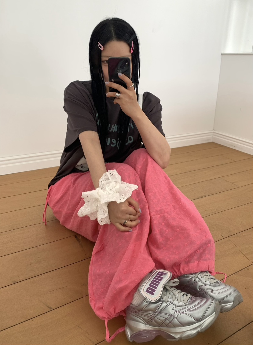 SEOLO韓國代購女裝新款時尚職業推薦熱賣人氣休閑休閑褲蕾絲Seolo seoul休閑褲