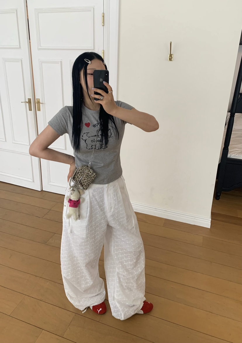 SEOLO韓國代購女裝新款時尚職業推薦熱賣人氣休閑休閑褲蕾絲Seolo seoul休閑褲