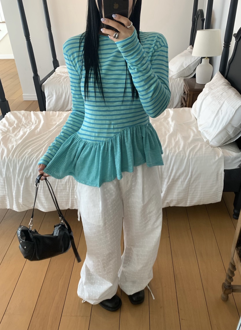SEOLO韓國代購女裝新款時尚職業推薦熱賣人氣休閑休閑褲蕾絲Seolo seoul休閑褲