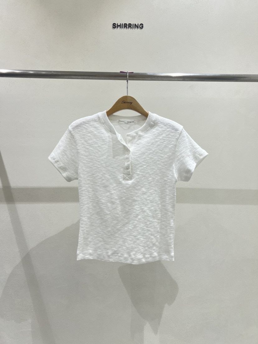 SHIRRING東大門實拍女裝新款真品25春夏時尚休閑推薦人氣T恤SHIRRINGT恤圖色2