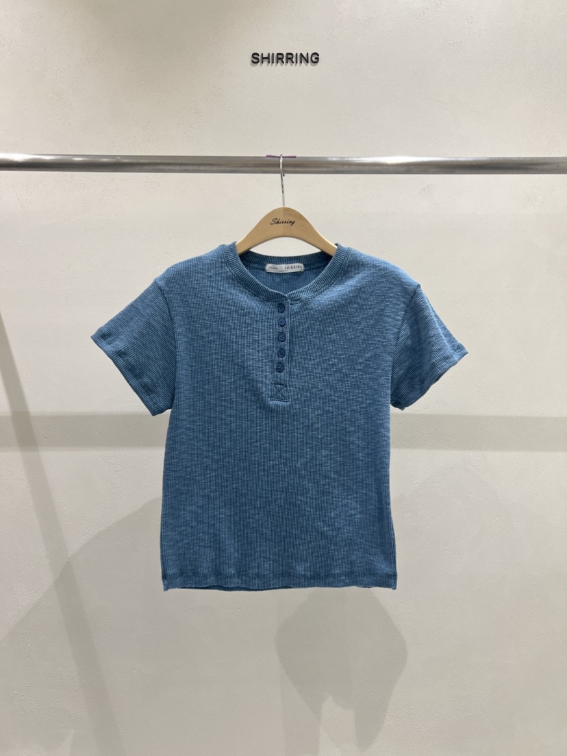 SHIRRING東大門實拍女裝新款真品25春夏時尚休閑推薦人氣T恤SHIRRINGT恤圖色4