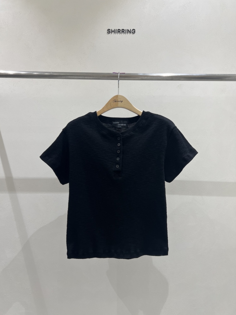 SHIRRING東大門實拍女裝新款真品25春夏時尚休閑推薦人氣T恤SHIRRINGT恤圖色5