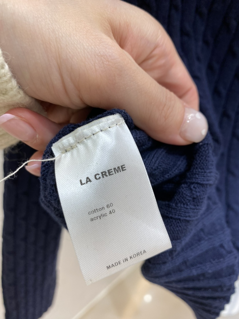 LA CREME東大門代購女裝新品推薦職業時尚真品休閑熱賣針織衫LA CREME針織衫