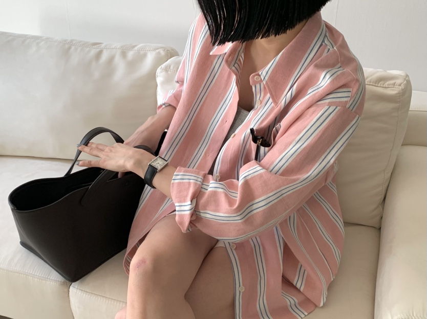 ARBOL東大門直郵女士新款職業25春夏真品時尚襯衫蕾絲衫亞麻ARBOL襯衫/蕾絲衫