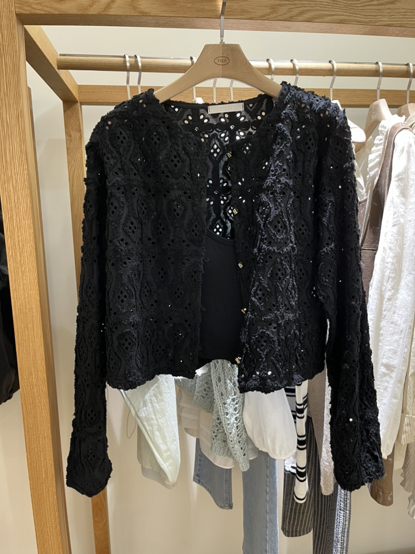 TIZZI東大門實拍女裝新品人氣25春夏熱賣真品職業推薦時尚夾克TIZZI夾克圖色2