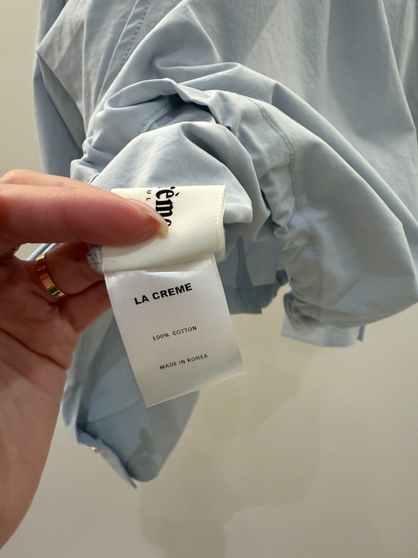 LA CREME韓國代購女裝新品時尚推薦休閑熱賣人氣襯衫蕾絲衫LA CREME襯衫/蕾絲衫