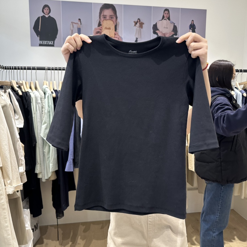 OVERTAKE韓國直郵女裝新品推薦職業休閑時尚25春夏人氣真品T恤OVERTAKET恤圖色4