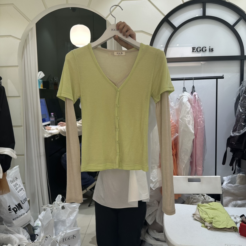 EGG IS東大門實拍女士新款時尚職業人氣真品套裝兩件套套裝EGG IS套裝圖色2