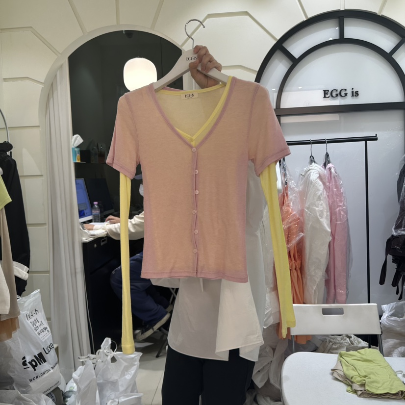 EGG IS東大門實拍女士新款時尚職業人氣真品套裝兩件套套裝EGG IS套裝圖色3