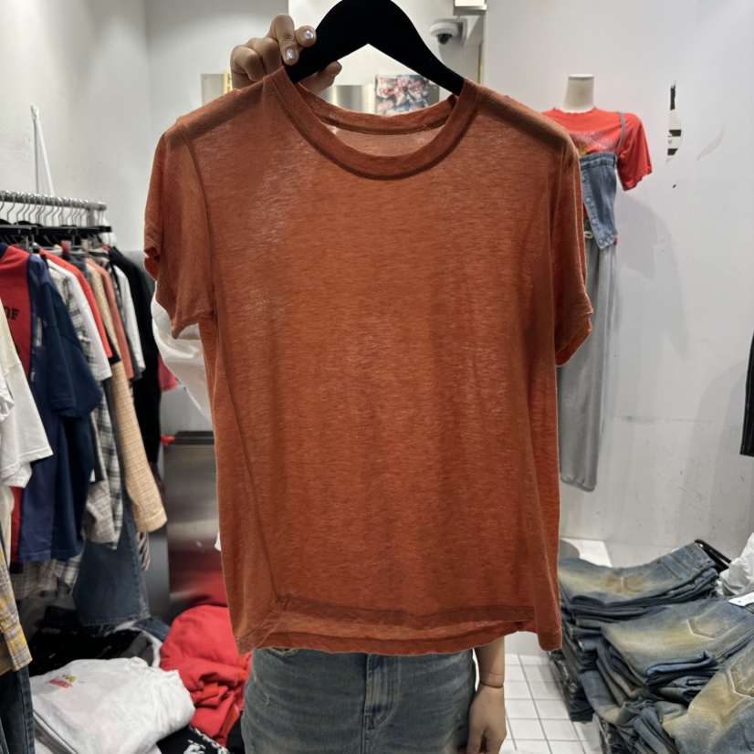 THE WEEKND東大門實拍女士新品25春夏推薦人氣真品休閑T恤CLODET恤圖色5