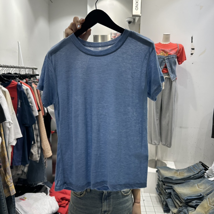 THE WEEKND東大門實拍女士新品25春夏推薦人氣真品休閑T恤CLODET恤圖色6