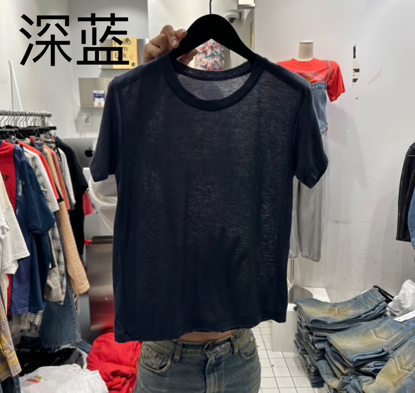 THE WEEKND東大門實拍女士新品25春夏推薦人氣真品休閑T恤CLODET恤圖色7