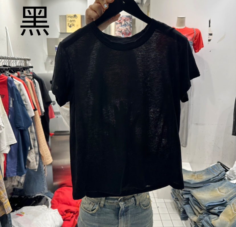 THE WEEKND東大門實拍女士新品25春夏推薦人氣真品休閑T恤CLODET恤圖色8