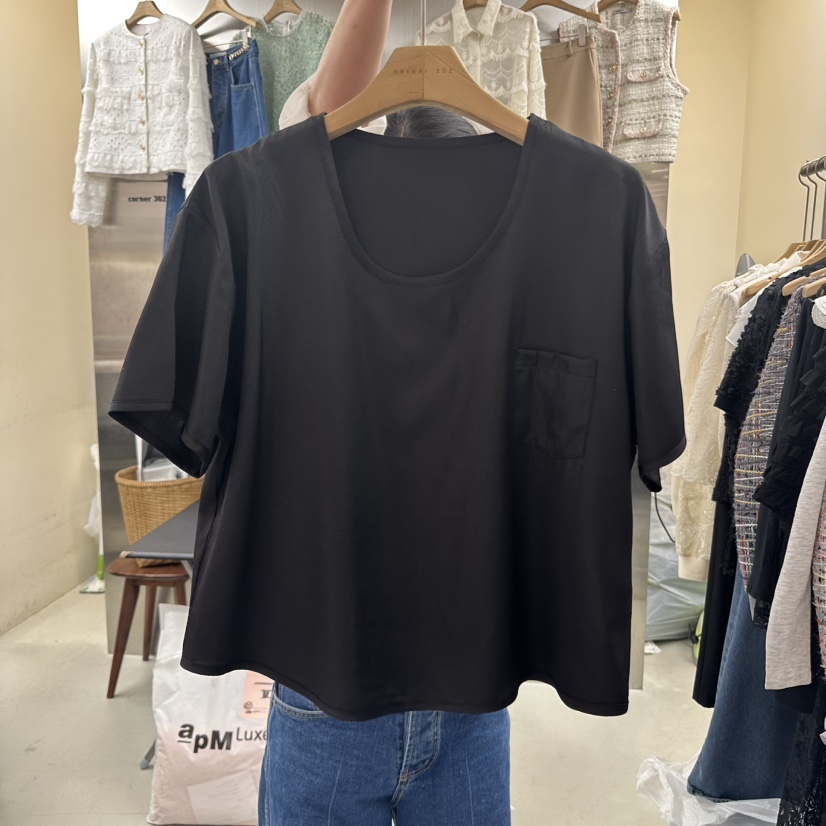 CORNER東大門直郵女士新品真品休閑人氣25春夏時尚職業熱賣T恤CORNER.302T恤圖色3