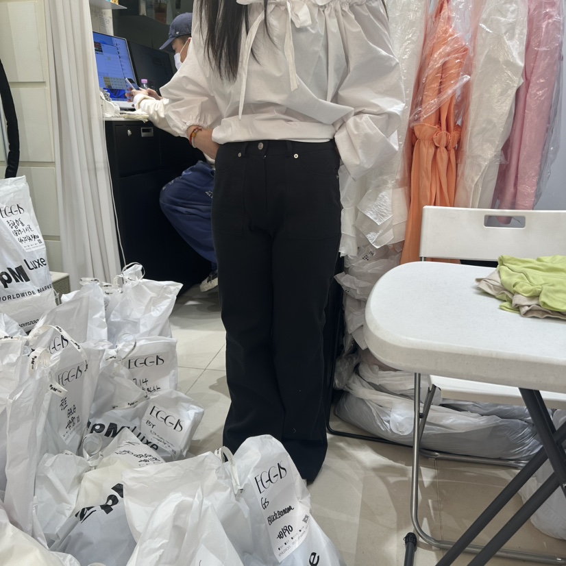 EGG IS東大門實拍女裝新款職業人氣熱賣真品推薦休閑休閑褲EGG IS休閑褲