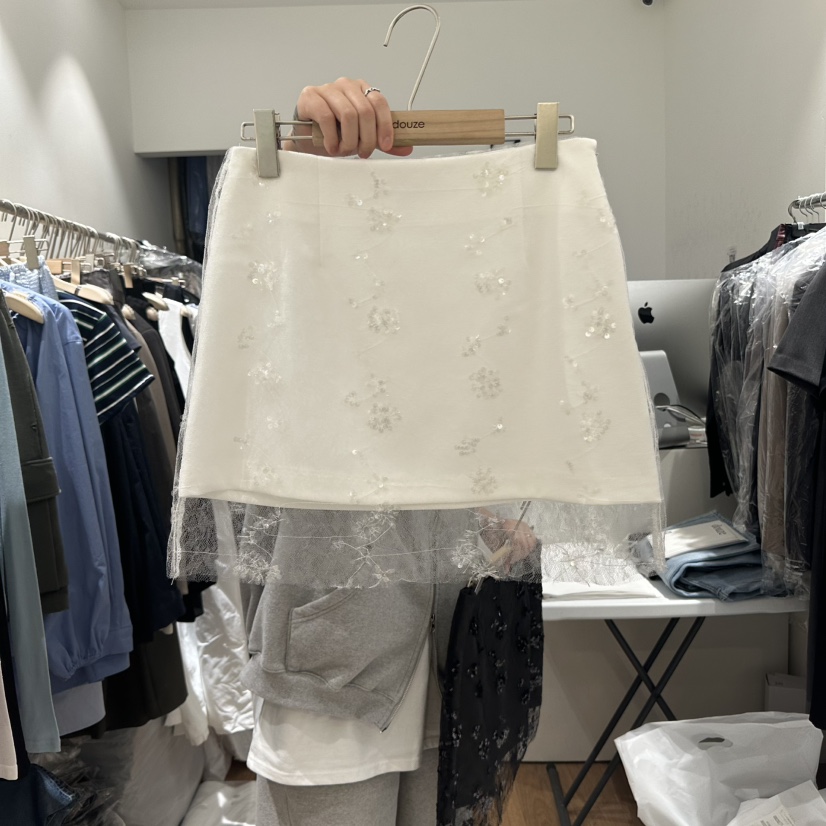 DOUZE東大門代購女士新品人氣真品熱賣時尚休閑推薦25春夏短裙DOUZE短裙圖色1