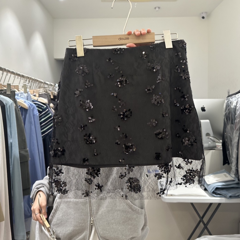 DOUZE東大門代購女士新品人氣真品熱賣時尚休閑推薦25春夏短裙DOUZE短裙圖色2