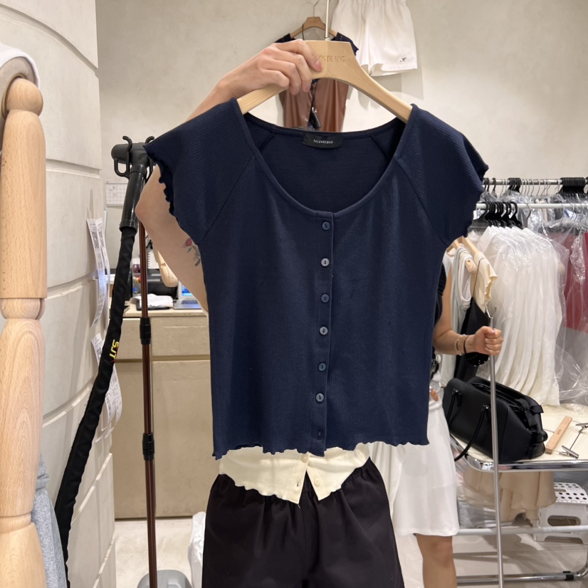 SALONDEMAG東大門代購女士新品推薦25春夏休閑時尚熱賣T恤開衫SALONDEMAGT恤圖色3
