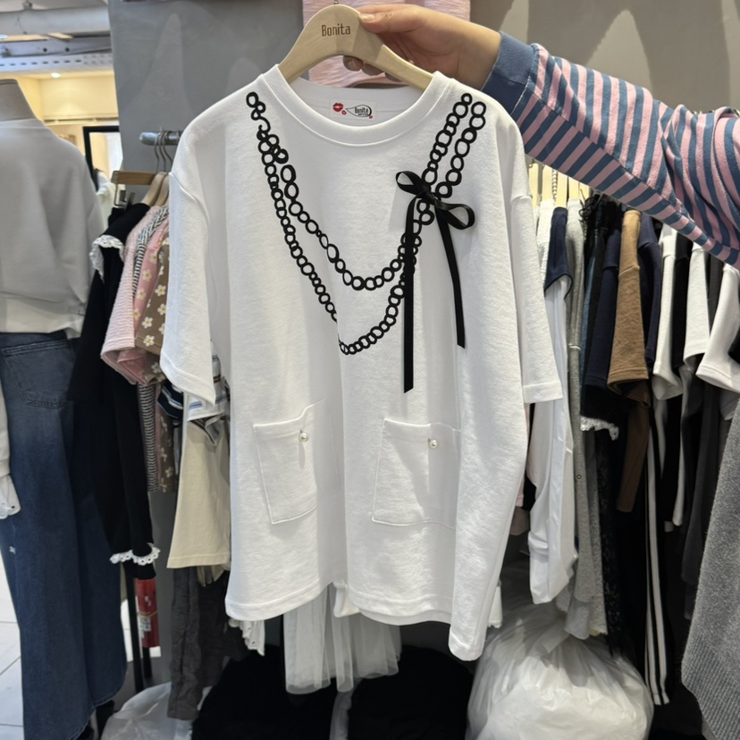 BONITA-Q東大門代購女士新品推薦真品職業熱賣25春夏人氣T恤BONITA-QT恤