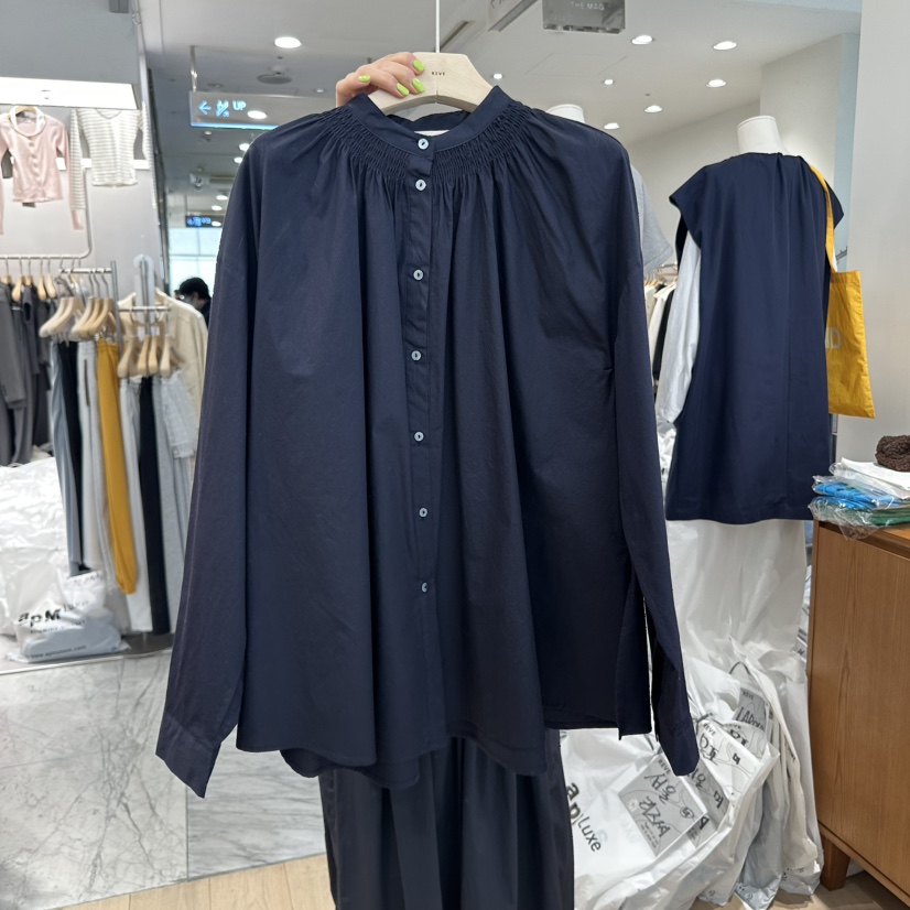 REVE-L東大門實拍女士新款時尚25春夏職業熱賣推薦襯衫蕾絲衫REVE-L襯衫/蕾絲衫圖色3
