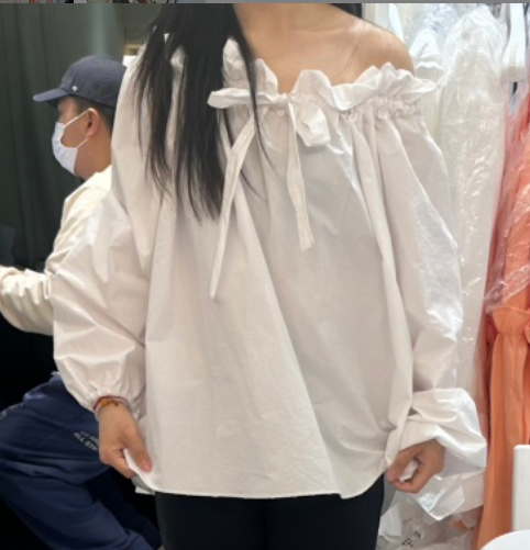 EGG IS東大門實拍女士新品25春夏真品休閑職業推薦襯衫蕾絲衫EGG IS襯衫/蕾絲衫圖色2