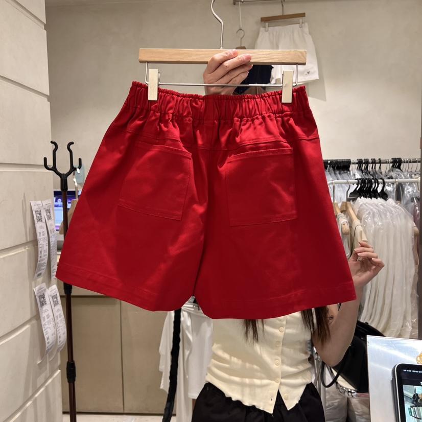 SALONDEMAG東大門代購女士新款職業25春夏熱賣時尚短褲刺繡SALONDEMAG短褲