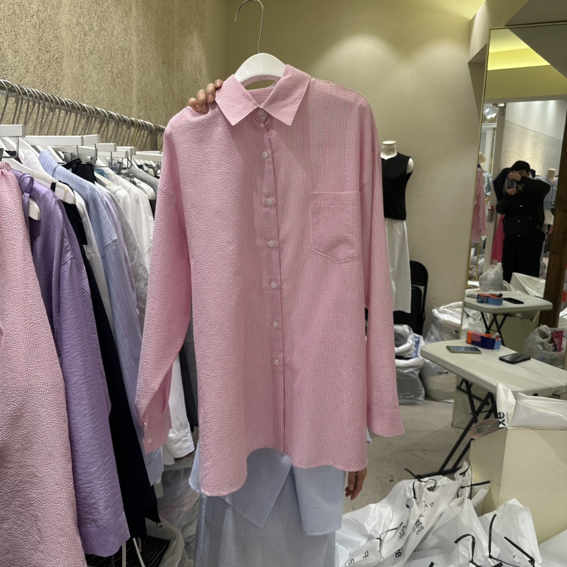 REFLAT韓國直郵女裝新款職業推薦時尚休閑人氣真品襯衫蕾絲衫REFLAT襯衫/蕾絲衫圖色1