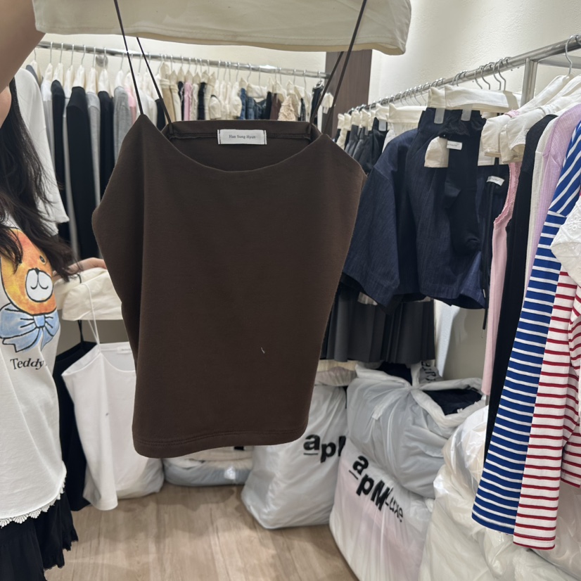 HANSUNGHYUN東大門代購女裝新品人氣時尚休閑真品25春夏吊帶背心HANSUNGHYUN吊帶/背心