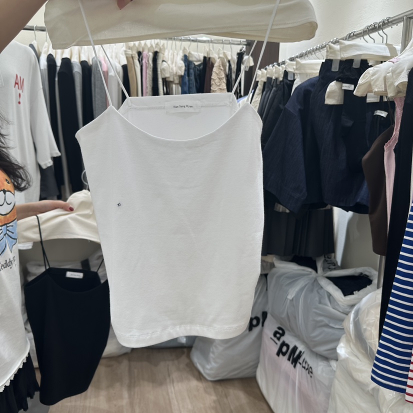 HANSUNGHYUN東大門代購女裝新品人氣時尚休閑真品25春夏吊帶背心HANSUNGHYUN吊帶/背心圖色2