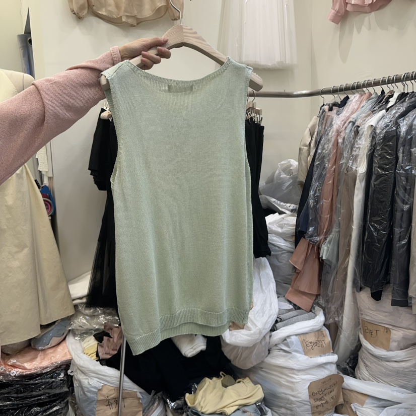 THE LOW東大門實拍女士新品推薦時尚熱賣25春夏休閑吊帶背心THE LOW吊帶/背心