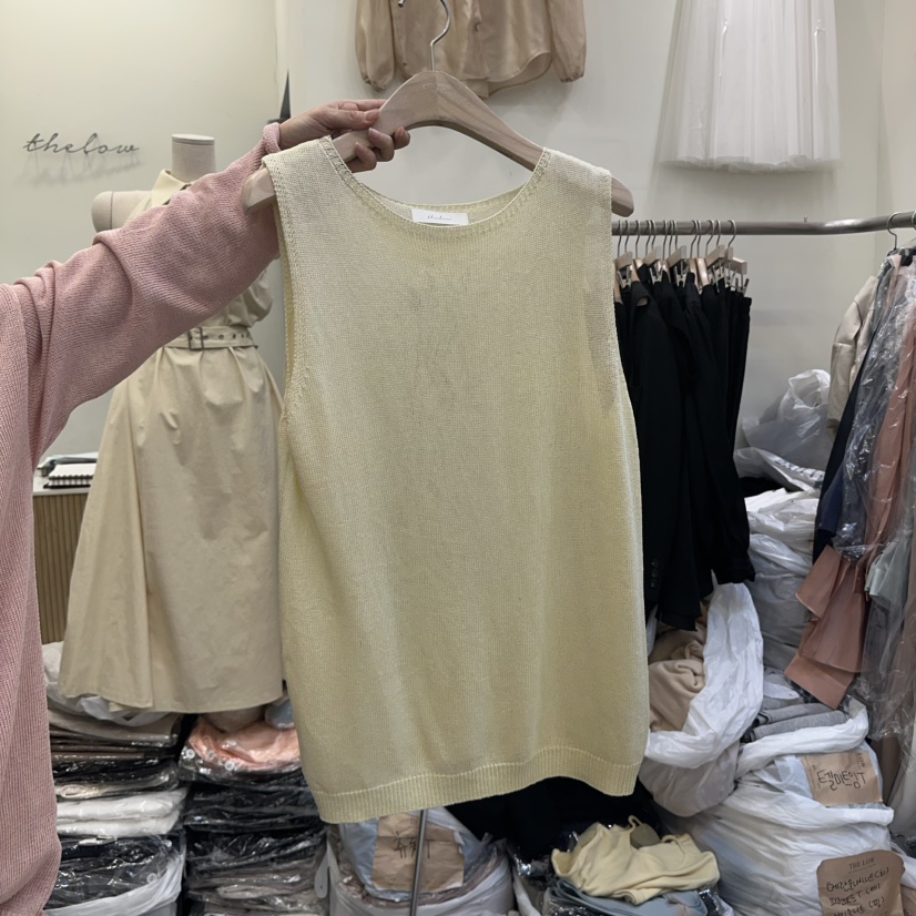 THE LOW東大門實拍女士新品推薦時尚熱賣25春夏休閑吊帶背心THE LOW吊帶/背心圖色4