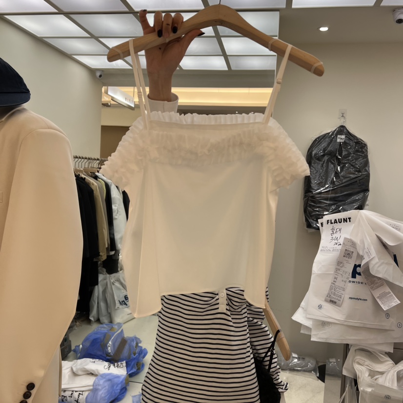 FLAUNT東大門實拍女裝新品職業熱賣25春夏時尚休閑吊帶背心FLAUNT吊帶/背心
