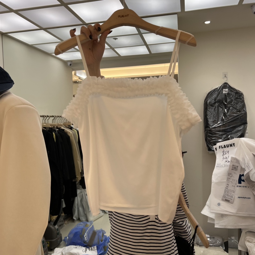 FLAUNT東大門實拍女裝新品職業熱賣25春夏時尚休閑吊帶背心FLAUNT吊帶/背心圖色2