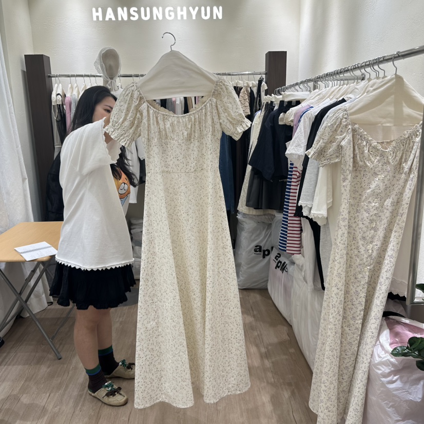HANSUNGHYUN東大門直郵女士新品休閑熱賣人氣職業25春夏連衣裙HANSUNGHYUN連衣裙