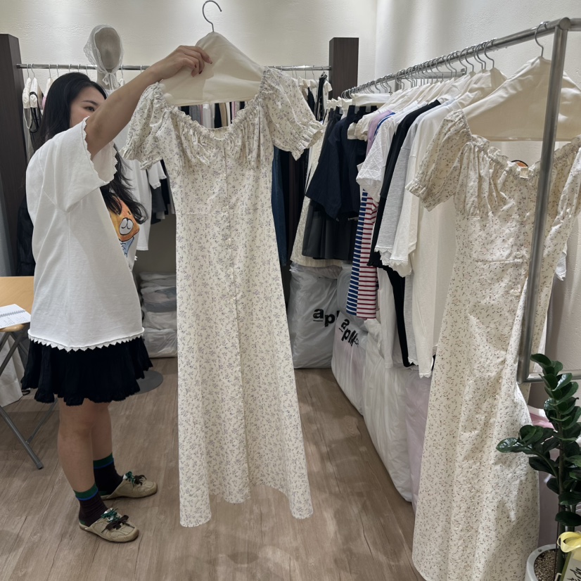 HANSUNGHYUN東大門直郵女士新品休閑熱賣人氣職業25春夏連衣裙HANSUNGHYUN連衣裙圖色2