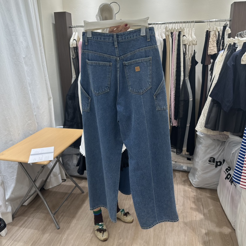 HANSUNGHYUN東大門代購女裝新品職業人氣真品推薦牛仔褲口袋HANSUNGHYUN牛仔褲