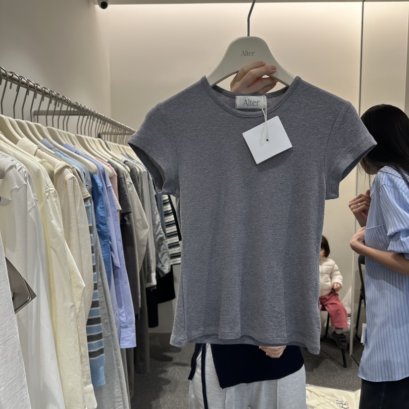 ALTER東大門實拍女士新款熱賣25春夏推薦時尚休閑真品職業T恤AlterT恤圖色3