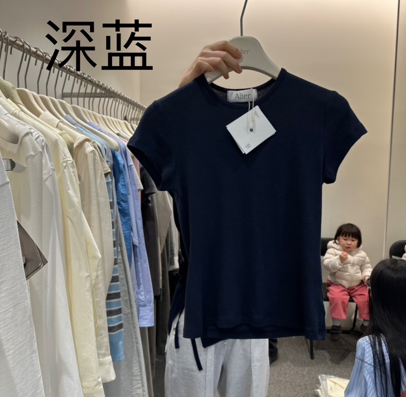 ALTER東大門實拍女士新款熱賣25春夏推薦時尚休閑真品職業T恤AlterT恤圖色4
