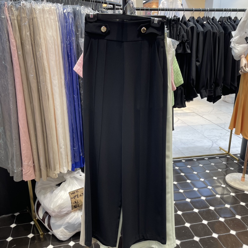 空韓國代購女裝新品時尚推薦休閑真品職業人氣熱賣25春夏休閑褲Herish休閑褲圖色2