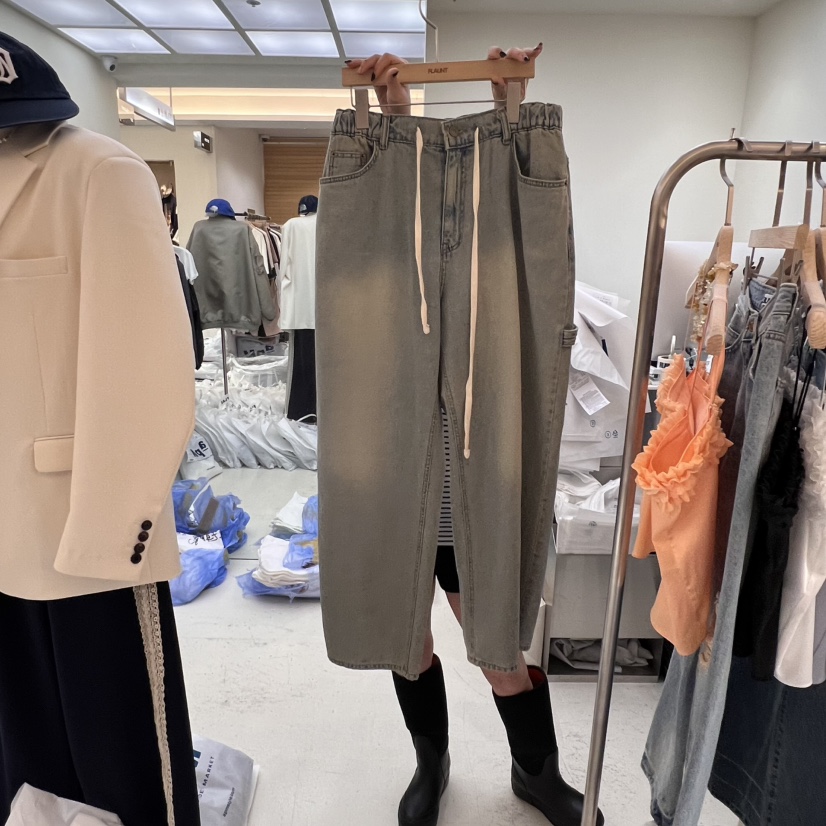 FLAUNT韓國直郵女士新品職業25春夏推薦時尚真品人氣牛仔褲FLAUNT牛仔褲