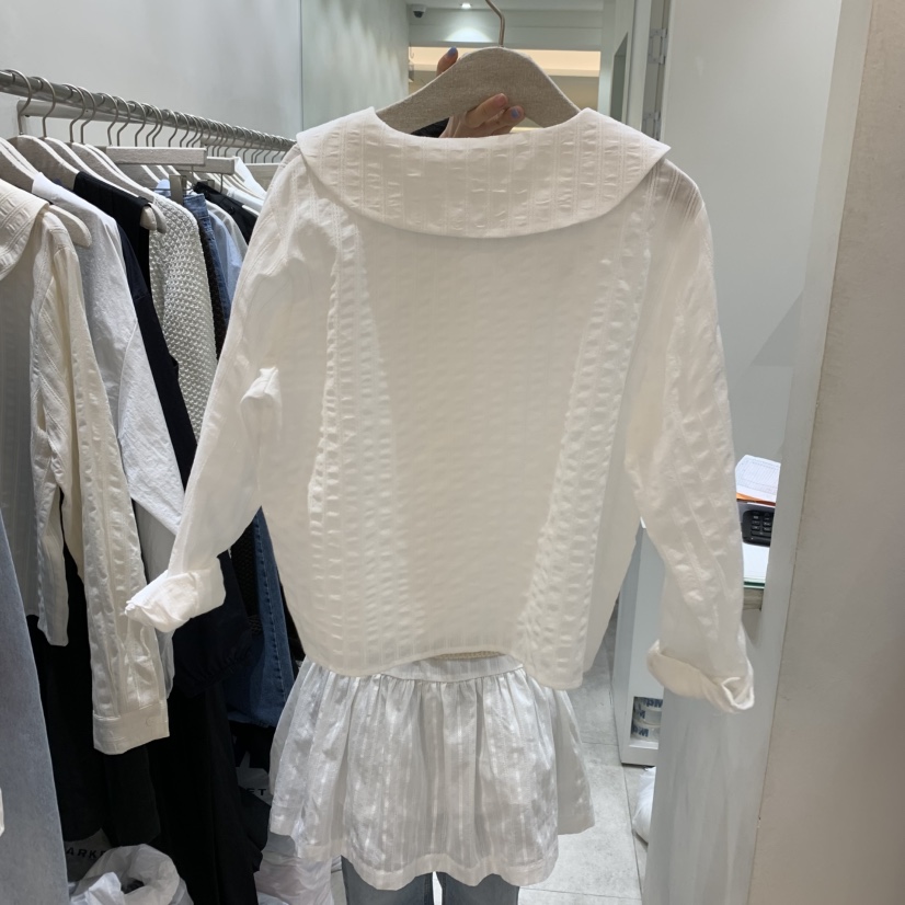 ASOME東大門代購女士新款25春夏人氣時尚真品熱賣襯衫蕾絲衫A.SOME襯衫/蕾絲衫