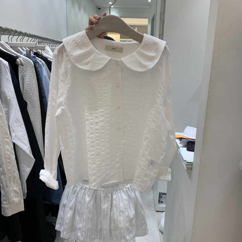 ASOME東大門代購女士新款25春夏人氣時尚真品熱賣襯衫蕾絲衫A.SOME襯衫/蕾絲衫