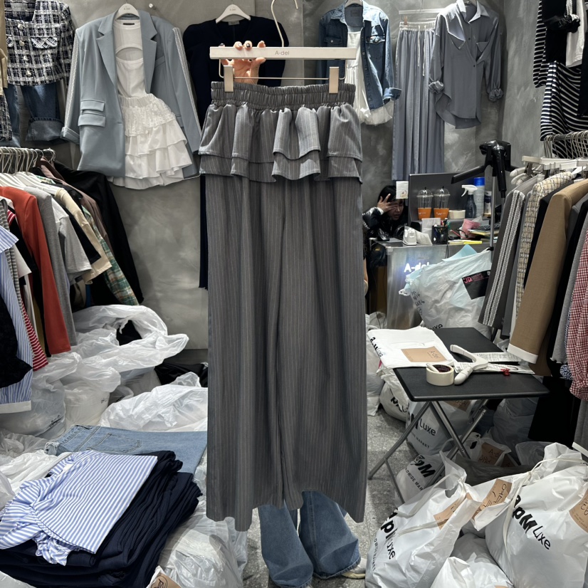 A-DEL東大門直郵女士新品人氣職業25春夏推薦熱賣休閑休閑褲MINIQUEENS休閑褲圖色1