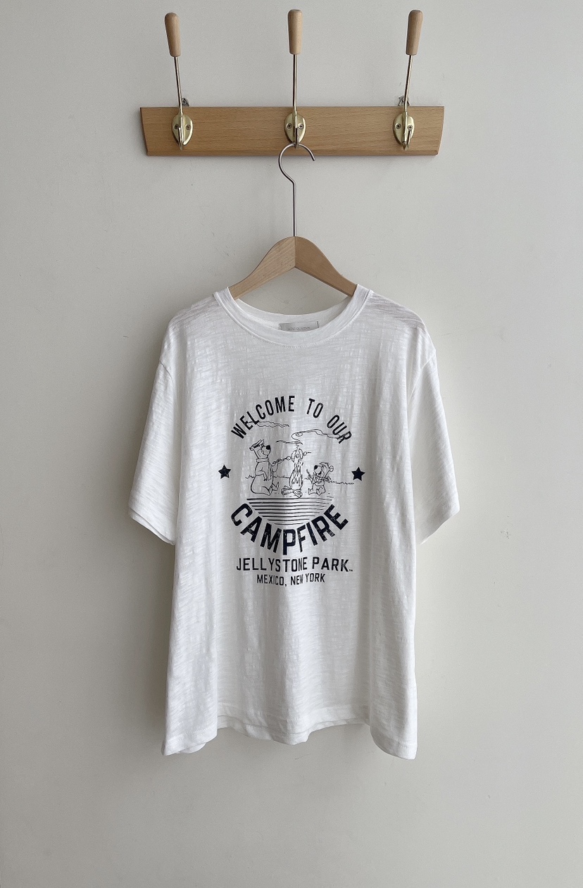 MINIQUEENS韓國直郵㊣女裝新款25春夏休閑熱賣職業時尚推薦T恤MINIQUEENST恤圖色3