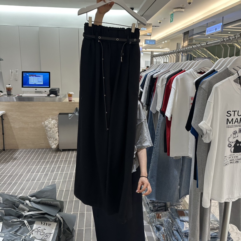 VIVE直郵韓國代購㊣女裝新品職業推薦25春夏休閑褲不含腰帶VIVE休閑褲圖色2