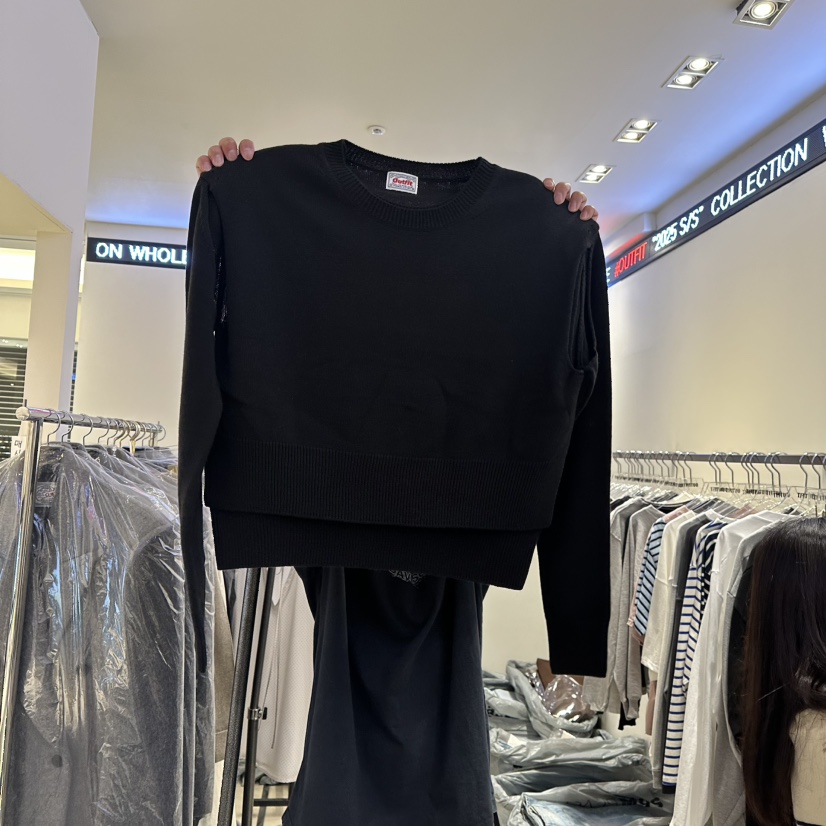 OUTFIT韓國㊣直郵東大門代購女裝新款熱賣休閑人氣時尚針織衫OUTFIT針織衫圖色2