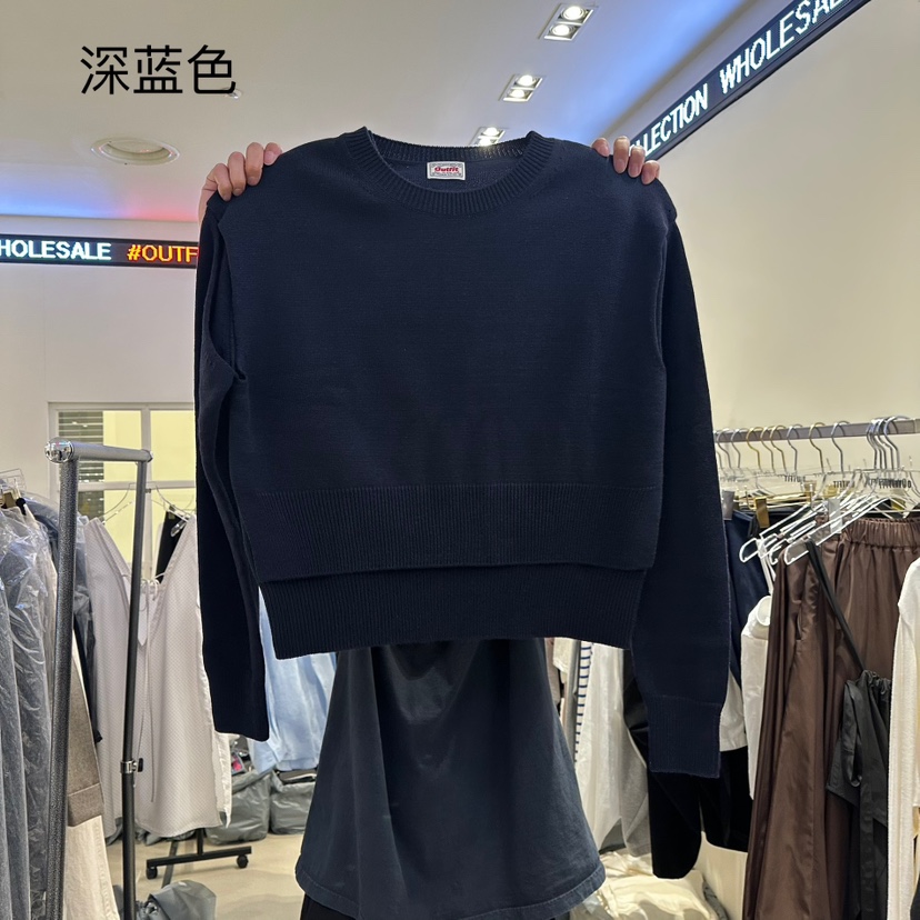 OUTFIT韓國㊣直郵東大門代購女裝新款熱賣休閑人氣時尚針織衫OUTFIT針織衫圖色3
