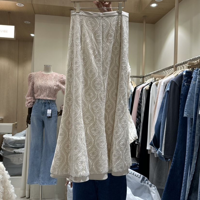 VINTAGE VIBE直郵韓國代購㊣女裝新品人氣推薦熱賣休閑長裙VINTAGE VIBE長裙